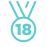 Медаль уровня 18