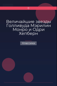 Величайшие звезды Голливуда Мэрилин Монро и Одри Хепберн