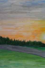 Летний вечер.