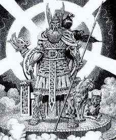 Один на самых крупных монетах и купюрах