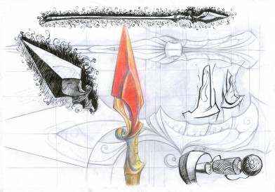 Трилинитовый кинжал(Художник - Алексей Затолокин)