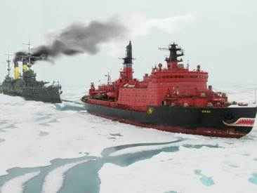 Альтернативная история русско-японской 1904-1905, севморпуть, ледокол "Ямал", броненосец "Суворов"