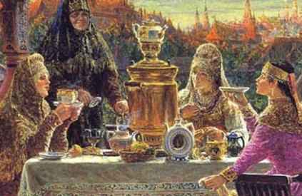 Чаепитие за самоваром 